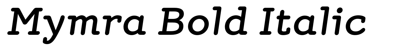 Mymra Bold Italic
